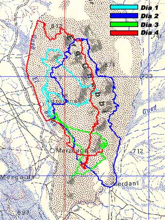 Mapa de recorridos