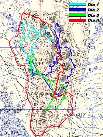 Mapa de recorridos