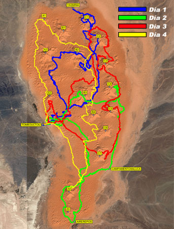 Mapa de recorridos