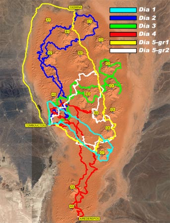 Mapa de recorridos