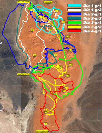 Mapa de recorridos