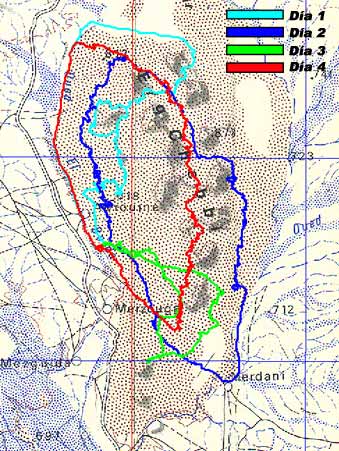 Mapa de recorridos